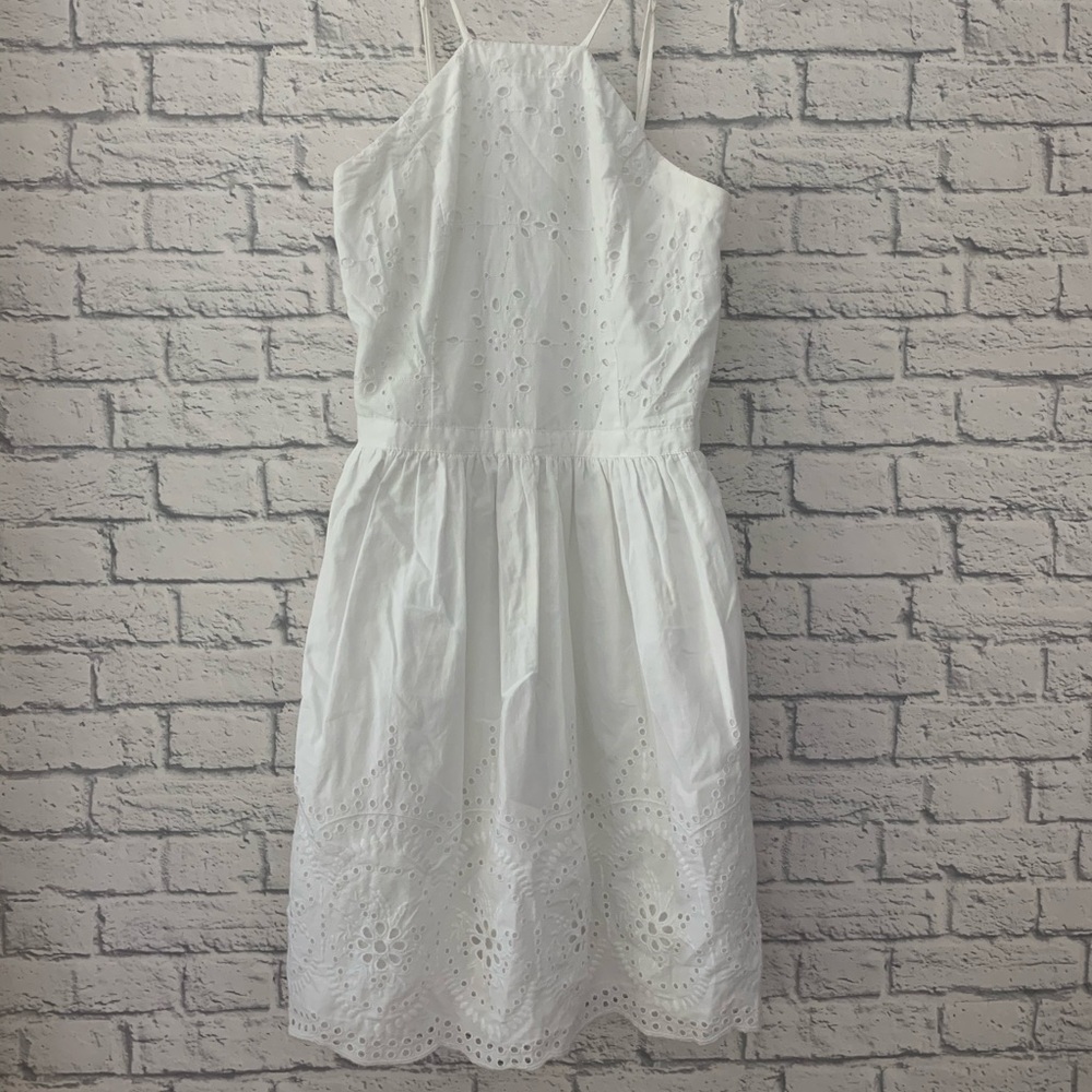 White Abercrombie halter dress